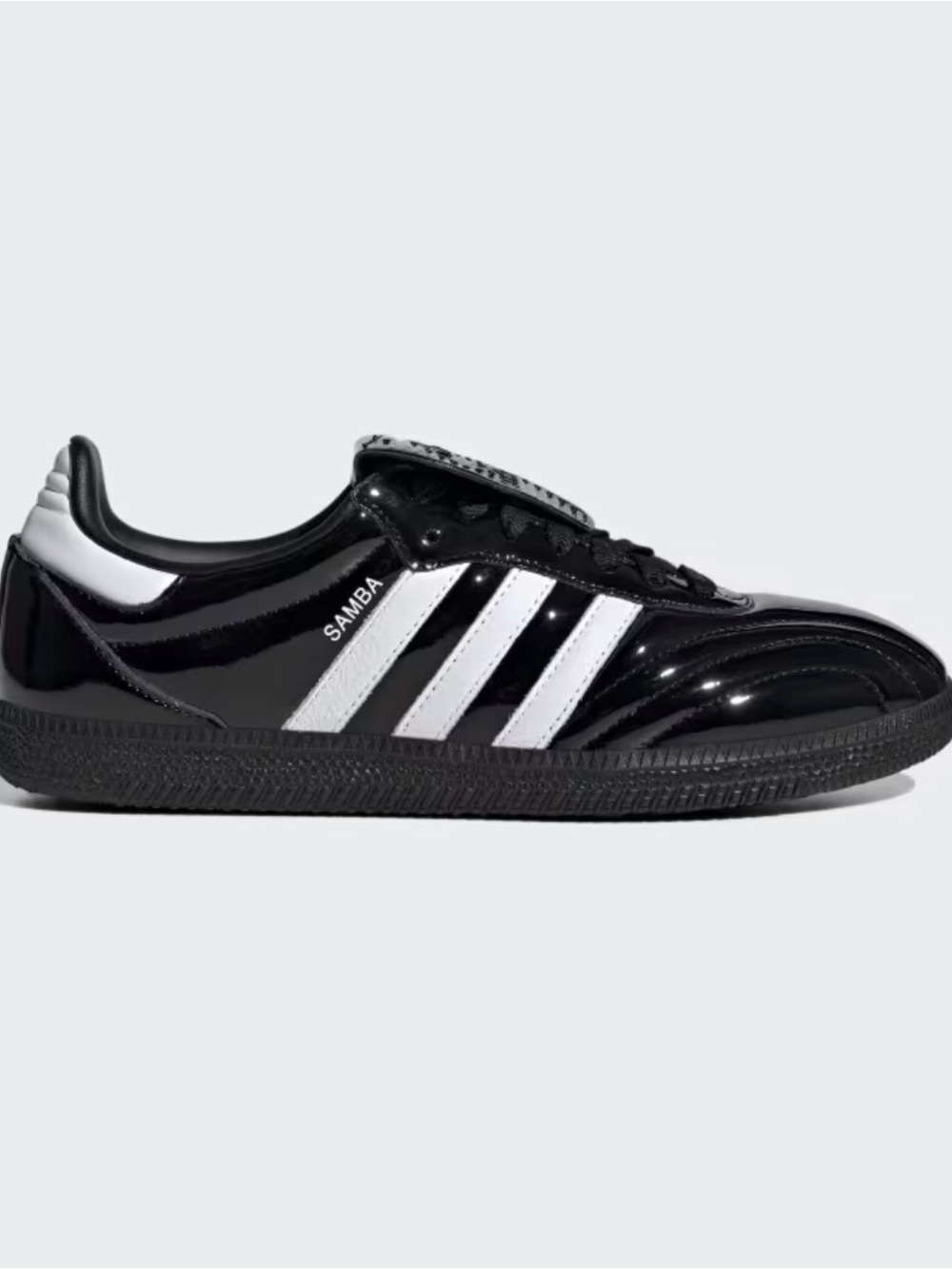 Adidas Samba Long Tongue - Shiny Black/White